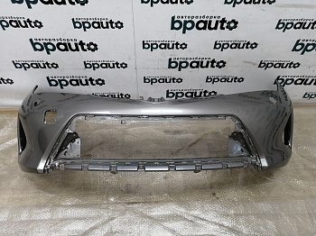 Пример детали Бампер передний; под паркт.; под омыват. (52119-02A20); Toyota Auris II (2013 — 2015) /AA011377/ БУ; Оригинал; Р0, Хорошее; (4V8) Серый