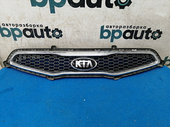 Фотография детали AA028774; Решетка радиатора (86350-1Y000) для Kia Picanto II 5D (2011-2015)/БУ; Оригинал; Р1, Мелкий дефект; . Фото номер 1
