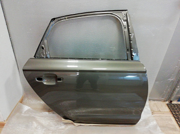 AA000052; Дверь задняя правая, стойка 35,5 см () для Audi A6 C7/БУ; Оригинал; Р0, Хорошее; (LY1R) Тёмносерый
