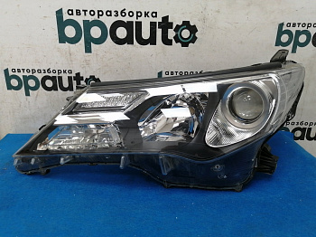 Пример детали Фара ксенон левая (81185-42570); Toyota Rav4 40 (2013 — 2015) /AA016758/ БУ; Оригинал; Р2, Удовлетворительное; 