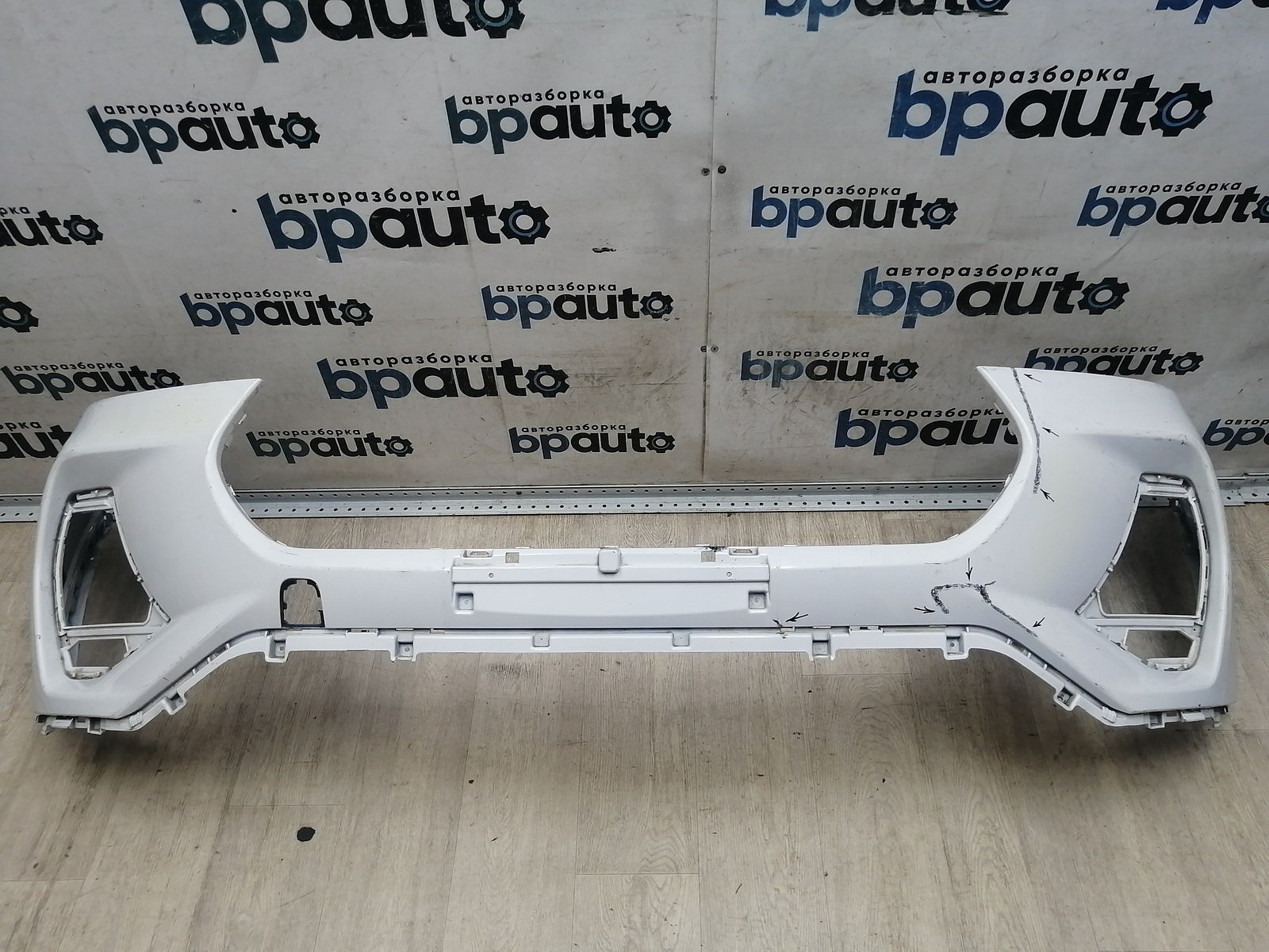 Пример детали Бампер передний; без паркт.; без омыват. (602002491AA); Chery Tiggo 7 II (2020- н.в.), 7 Pro (2020-н.в.) /AA045998/ БУ; Оригинал; Р2, Удовлетворительное; 