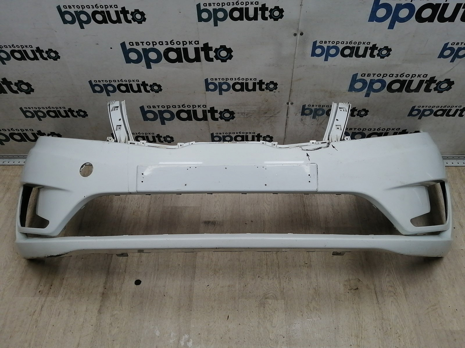 Пример детали Бампер передний; без паркт.; без омыват. (86511-4Y000); Kia Rio III Sedan (2011- 2015), III HB (2011- 2015) /AA045848/ БУ; Оригинал; Р1, Мелкий дефект; 