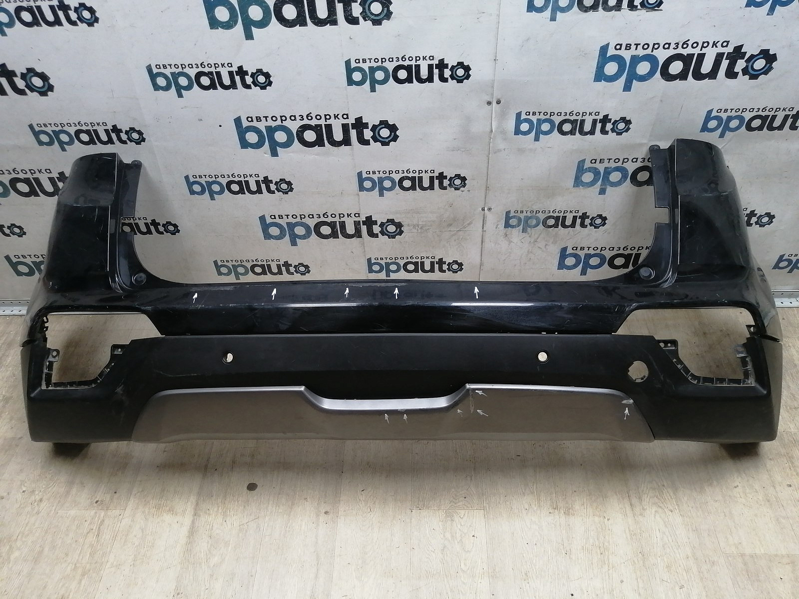 Пример детали Бампер задний; под паркт. (86611-M0000); Hyundai Creta I (2016-н.в.) /AA045477/ БУ; Оригинал; Р2, Удовлетворительное; 