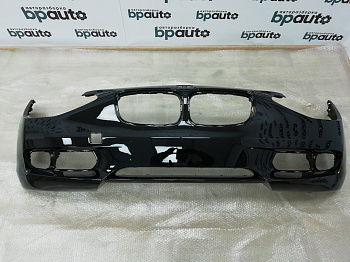 Пример детали Бампер передний; без паркт.; без омыват. (51117245731); BMW 1 серия II 3D (F21) (2011-2015), II 5D (F20) (2011-2015) /AA004019/ БУ; Оригинал; Р0, Хорошее; (668) Черный