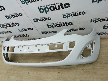 Пример детали Бампер передний; без паркт.; без омыват. (13285996); Opel Corsa D рест. HB 5D (2011 — 2014), D рест. HB 3D (2011 — 2014) /AA009661/ БУ; Оригинал; Р0, Хорошее; (GKQ, GF0, 10U) Белый