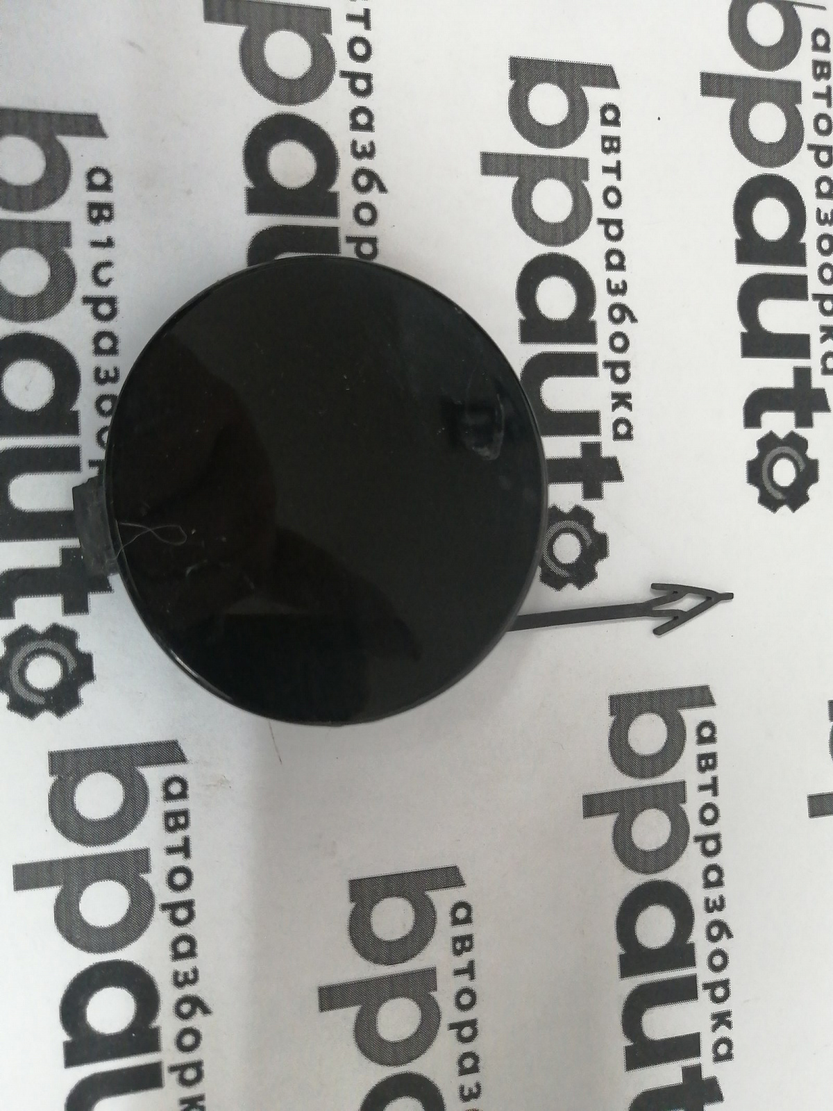 Пример детали Заглушка букс. крюка переднего бампера, S-Line (4G0 807 241G); Audi A6 IV (C7) рест. Sedan (2014-н.в.), IV (C7) рест. Wagon (2014-н.в.) /AA045646/ БУ; Оригинал; Р0, Хорошее; 