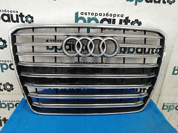 Фотография детали AA030012; Решетка радиатора; без паркт. (4H0 853 651 G) для Audi A8 III (D4) (2010-2014)/БУ; Оригинал; Р1, Мелкий дефект; . Фото номер 1