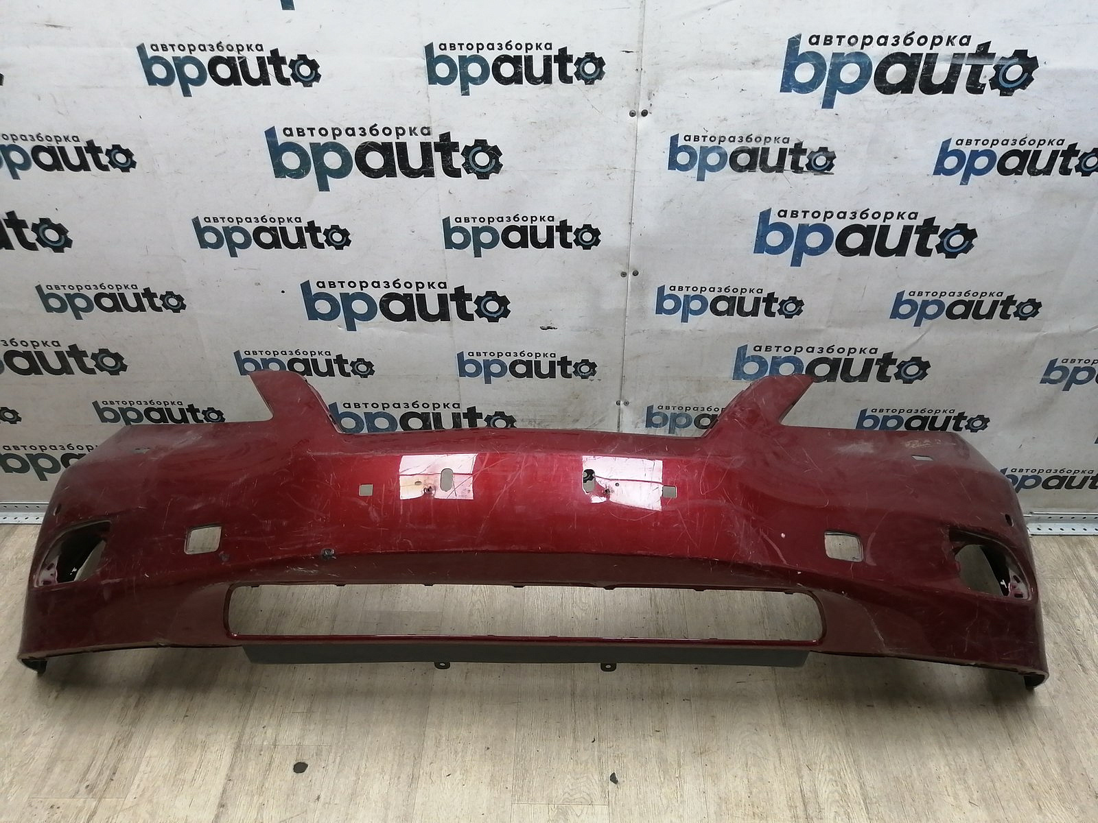 Пример детали Бампер передний; под паркт.; под омыват. (52119-48270); Lexus RX III (2009 — 2012) /AA046108/ БУ; Оригинал; Р1, Мелкий дефект; ДхШхВ 1,96х0,59х0,54; 