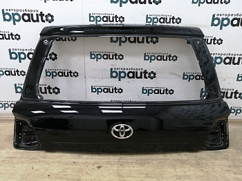 Пример детали Крышка багажника верхняя (67005-60D51); Toyota Land Cruiser 200 рест. (2012 — 2015) /AA011175/ БУ; Оригинал; Р0, Хорошее; (218) Черный перламутр
