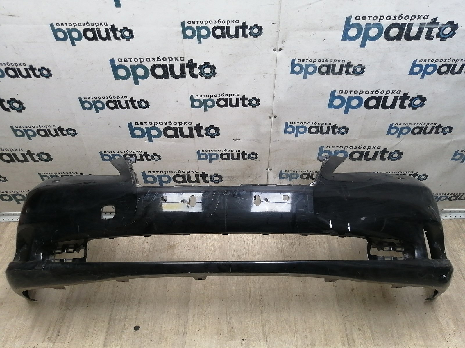 Пример детали Бампер передний; под паркт.; под омыват. (52119-33610); Lexus ES V рест. (2009- 2012) /AA046087/ БУ; Оригинал; Р1, Мелкий дефект; ДхШхВ 1,84х0,73х0,53; 