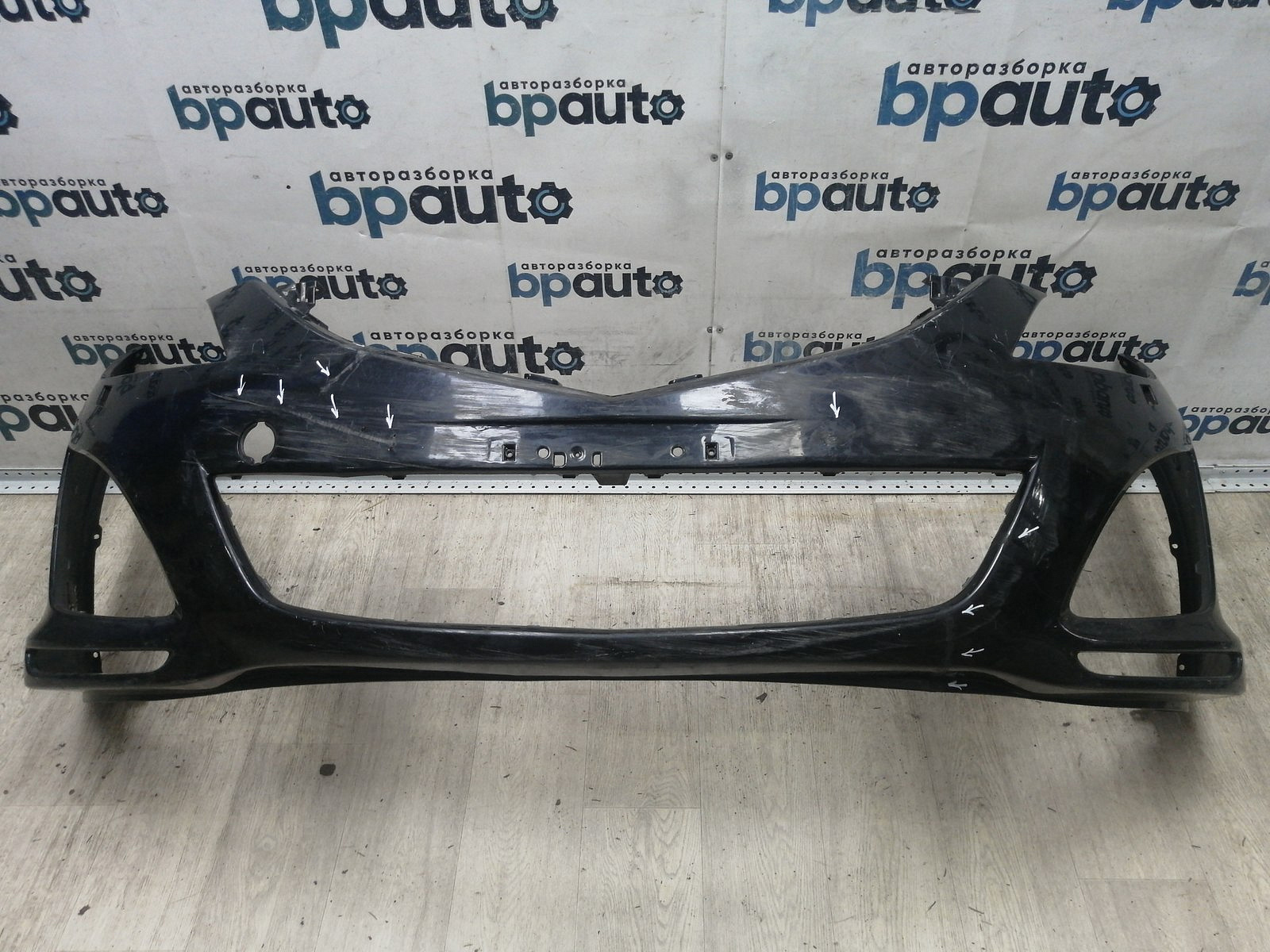 Пример детали Бампер передний; без паркт.; под омыват. (GDK4-50031); Mazda 6 II (GH) рест. Sedan (2009-2013), II (GH) рест. Wagon (2009-2013), II (GH) рест. Liftback (2009-2013) /AA044508/ БУ; Оригинал; Р2, Удовлетворительное; 