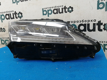 Пример детали Фара светодиод. правая, под один блок (81145-48C50); Lexus RX IV (2016 — 2019) /AA021453/ БУ; Оригинал; Р1, Мелкий дефект; 