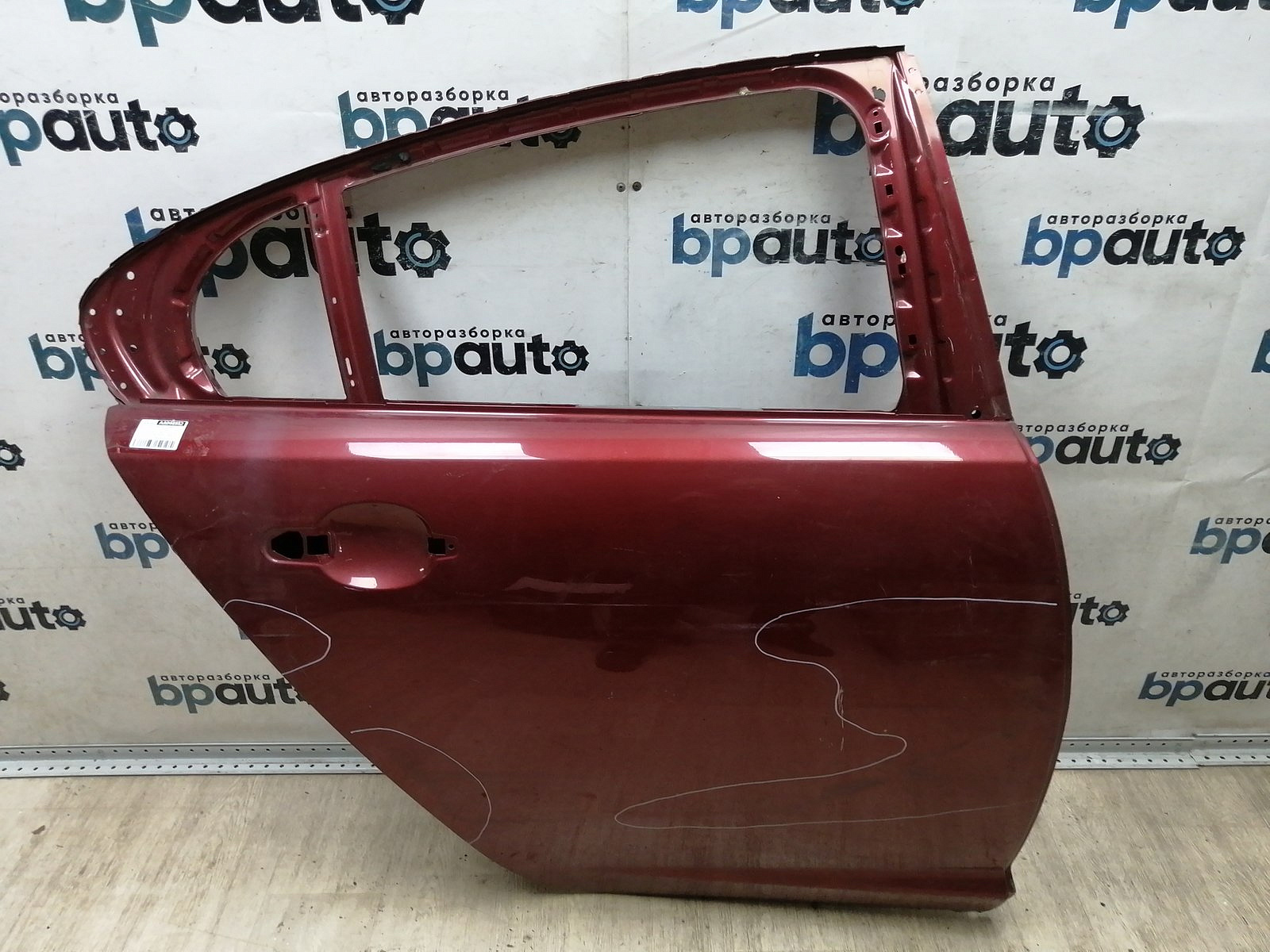 Пример детали Дверь задняя правая (C2Z2060); Jaguar XF I (2008-2011), I рест. (2011-2015) /AA044952/ БУ; Оригинал; Р2, Удовлетворительное; 