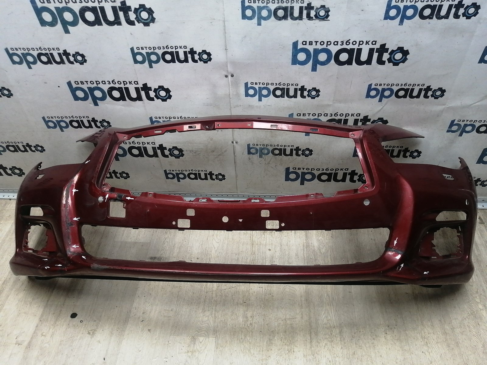 Фотография детали BA000242; Бампер передний; под паркт.; под омыват. (62022-4HB0H) для Infiniti Q50 (2013-2017)/БУ; Оригинал; Р2, Удовлетворительное; . Фото номер 1