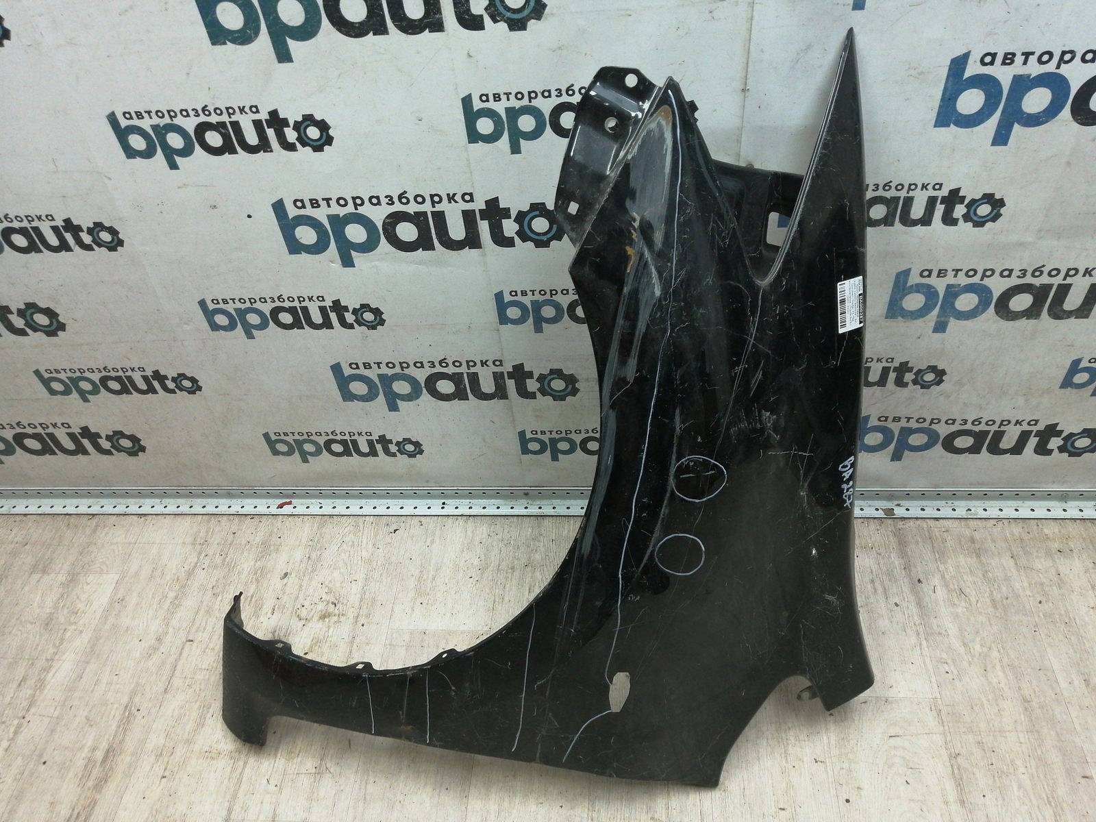 Фотография детали BA000287; Крыло переднее левое (53802-12A00) для Toyota Auris I (2007- 2010)/БУ; Оригинал; Р3, Под восстановление; . Фото номер 1