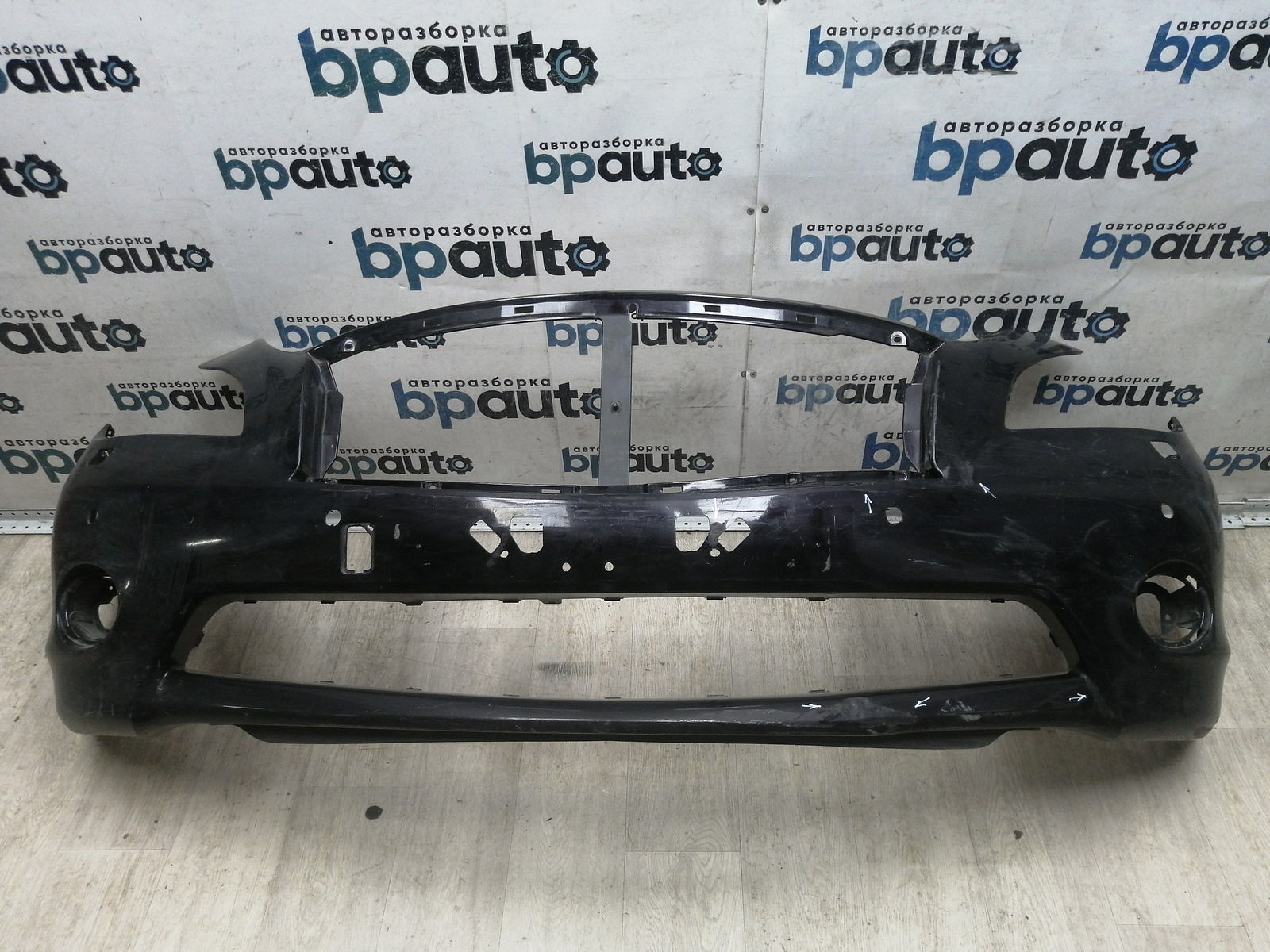 Пример детали Бампер передний; под паркт.; под омыват. (62022-1ME0H); Infiniti M IV (2010-2013), Q70 I (2010-2014) /BA000216/ БУ; Оригинал; Р2, Удовлетворительное; 