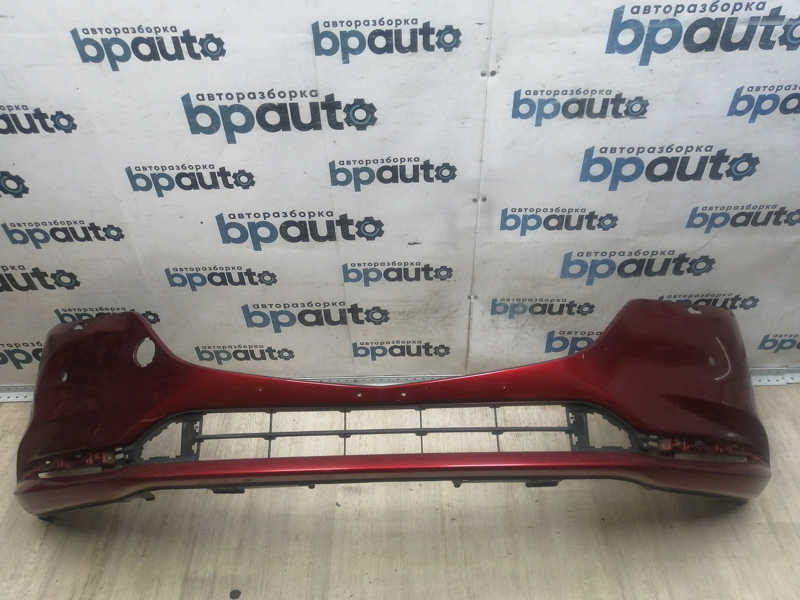 Пример детали Бампер передний; под паркт.; под омыват. (GSH7-50031); Mazda 6 III (GJ) рест. 2 (2018-2024) /AA046200/ БУ; Оригинал; Р1, Мелкий дефект; 