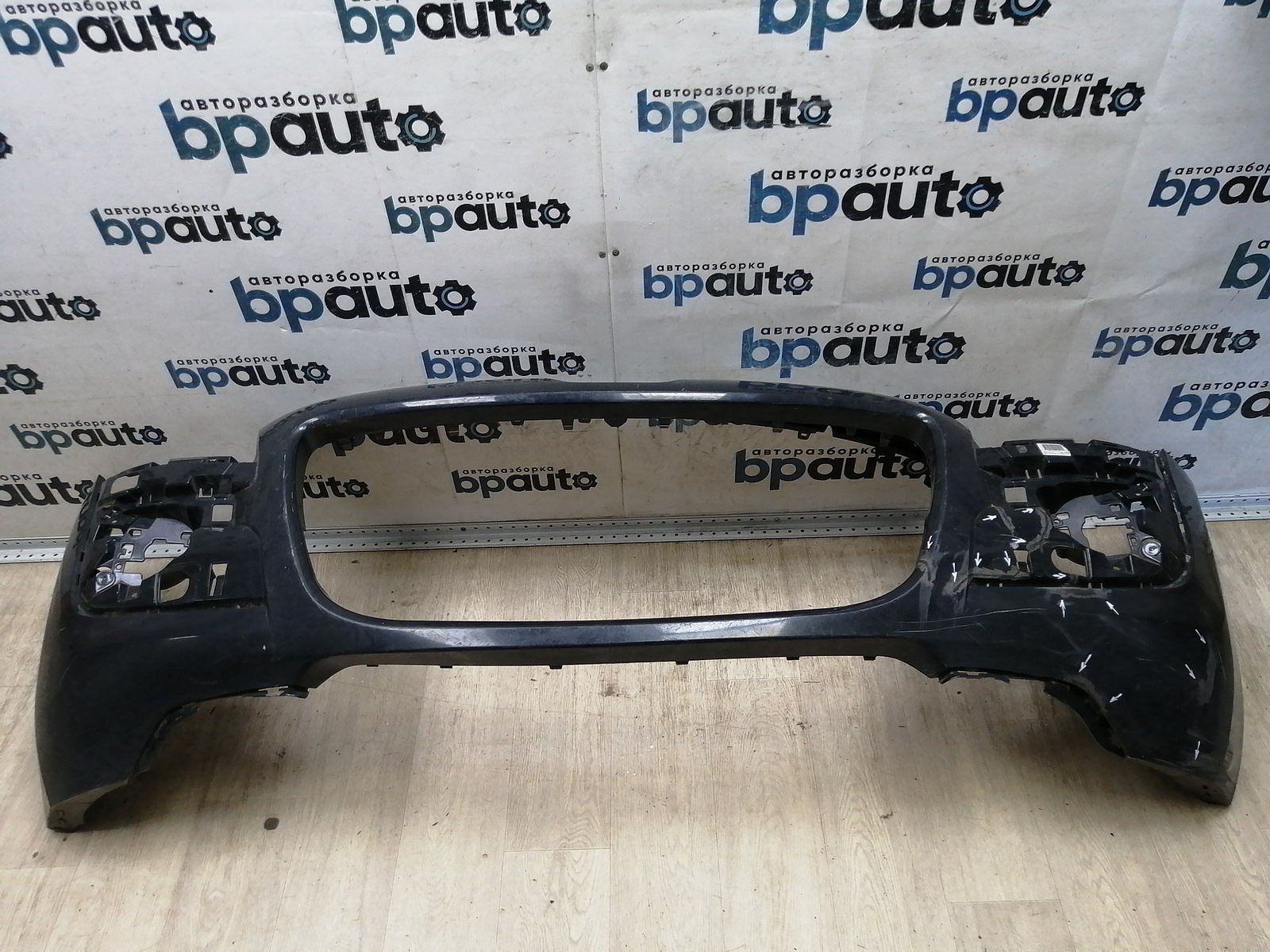 Пример детали Бампер передний; без паркт.; под омыват. (9684345077); Peugeot 3008 I (2009-2013) /AA044866/ БУ; Оригинал; Р2, Удовлетворительное; 