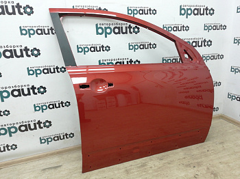 Пример детали Дверь передняя правая, стойка 45 см (H0100-JD0M0); Nissan Qashqai I (2006-2010), I рест. (2010-2013) /AA008705/ БУ; Оригинал; Р0, Хорошее; A52, Красный перламутр