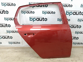 Пример детали Дверь задняя правая (5K6833056K); Volkswagen Golf VI HB 5D (2008- 2012) /AA018693/ БУ; Оригинал; Р0, Хорошее; (LA3T) Красный перламутр