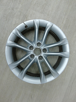 AA001163; Диск литой, 18x7, 5x112, ET43 (8U0 601 025 R) для Audi Q3/БУ; Оригинал; Р2, Удовлетворительное; 