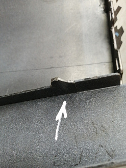 AA046226; Бампер задний; под паркт. (1T0807417K) для Volkswagen Touran II (2010-2015)/БУ; Оригинал; Р1, Мелкий дефект; 