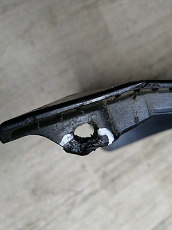 AA046117; Бампер задний; без паркт. (86611-4Y000) для Kia Rio III Sedan (2011- 2015)/БУ; Оригинал; Р1, Мелкий дефект; 