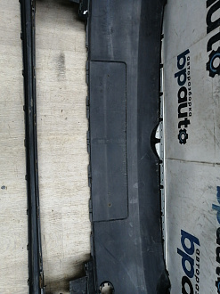 AA045691; Бампер передний; без паркт.; под омыват. (1T0 807 221 M) для Volkswagen Touran II (2010-2015)/БУ; Оригинал; Р1, Мелкий дефект; 