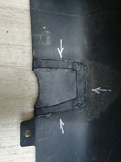 AA046213; Бампер задний; без паркт. (86611-10000) для Hyundai Matrix I рест. 2 (2008-2010)/БУ; Оригинал; Р1, Мелкий дефект; 