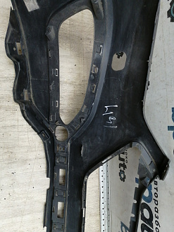 AA044980; Бампер передний; без паркт.; под омыват. (86511-2W000) для Hyundai Santa Fe III (2012 - 2015)/БУ; Оригинал; Р1, Мелкий дефект; 