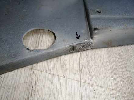 AA045386; Бампер передний; без паркт.; без омыват. (1Z0 807 221 M) для Skoda Octavia/БУ; Оригинал; Р1, Мелкий дефект; 