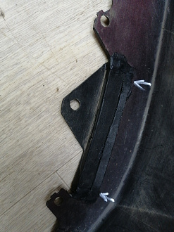 AA046274; Бампер передний; без паркт.; без омыват. (86511-F2000) для Hyundai Elantra VI (AD) (2016-2018)/БУ; Оригинал; Р2, Удовлетворительное; 