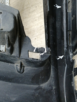 AA045532; Бампер передний; под паркт.; под омыват. (4L0 807 437 H) для Audi Q7 I рест. (2010-2015)/БУ; Оригинал; Р2, Удовлетворительное; 