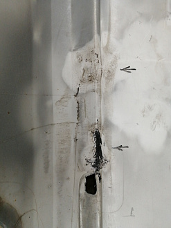 AA034197; Бампер задний; под паркт. (1Z5 807 421 F) для Skoda Octavia II рест. Liftback (2008-2013)/БУ; Оригинал; Р1, Мелкий дефект; 