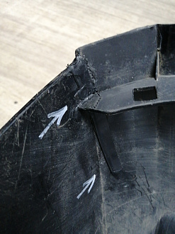 AA045631; Бампер передний; под паркт.; под омыват. (4G0 807 437) для Audi A6 C7/БУ; Оригинал; Р1, Мелкий дефект; 