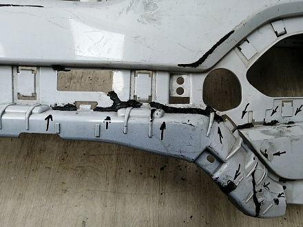 AA044979; Бампер передний; без паркт.; под омыват. (86511-2W000) для Hyundai Santa Fe III (2012 - 2015)/БУ; Оригинал; Р2, Удовлетворительное; 