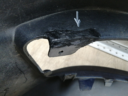 BA000077; Бампер передний, AMG; под паркт.; под омыват. (A2048807847) для Mercedes-Benz C-klasse III рест. (W204) (2011-2015)/БУ; Оригинал; Р2, Удовлетворительное; 