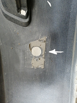 AA045817; Бампер передний; под паркт.; под омыват. (3C8807221F) для Volkswagen Passat CC рест. (2012-2017)/БУ; Оригинал; Р1, Мелкий дефект; 