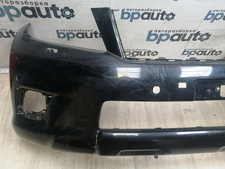 AA046185; Бампер передний; под паркт.; под омыват. (52119-60E01) для Toyota Land Cruiser Prado 150 (2010 — 2013)/БУ; Оригинал; Р1, Мелкий дефект; 