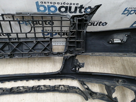 AA045531; Бампер передний; под паркт.; под омыват. (4L0 807 437 H) для Audi Q7 I рест. (2010-2015)/БУ; Оригинал; Р1, Мелкий дефект; 