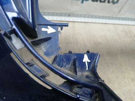 AA045789; Бампер передний; без паркт.; под омыват. (5M0807221N) для Volkswagen Golf Plus II (2009-2014)/БУ; Оригинал; Р2, Удовлетворительное; 