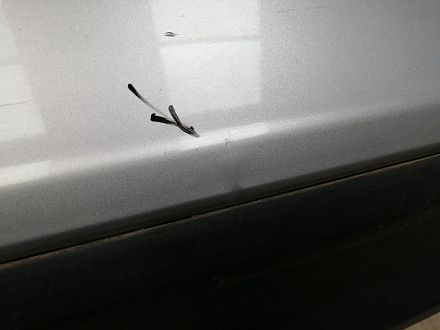 AA046112; Бампер задний; под паркт. (86611-4Y000) для Kia Rio III Sedan (2011- 2015)/БУ; Оригинал; Р1, Мелкий дефект; 