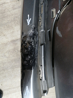 BA000224; Бампер передний; под паркт.; под омыват. (5G0807221) для Volkswagen Golf/БУ; Оригинал; Р1, Мелкий дефект; 