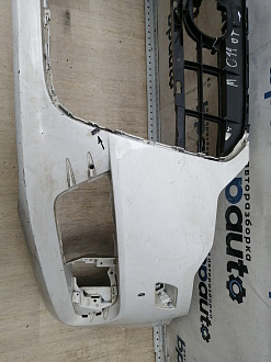 AA045627; Бампер передний; под паркт.; под омыват. (4G0 807 437) для Audi A6 C7/БУ; Оригинал; Р1, Мелкий дефект; 