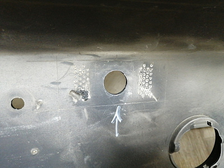AA044410; Бампер передний; под паркт.; под омыват. (3AA807221) для Volkswagen Passat/БУ; Оригинал; Р1, Мелкий дефект; 
