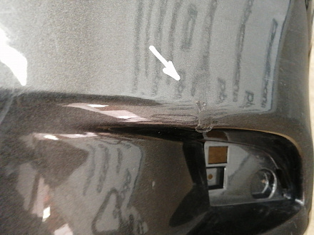 AA034446; Бампер задний; под паркт. (BHE8-50221) для Mazda 3 II (BL) рест. HB (2011-2013)/БУ; Оригинал; Р0, Хорошее; 
