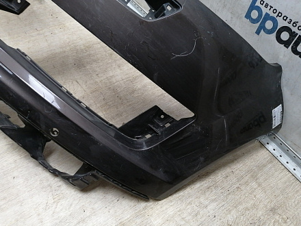 AA045535; Бампер передний; под паркт.; под омыват. (4L0 807 437 H) для Audi Q7 I рест. (2010-2015)/БУ; Оригинал; Р2, Удовлетворительное; 