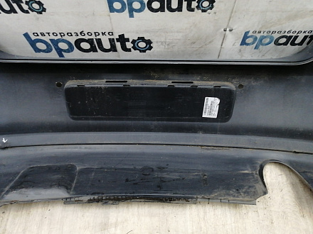 AA044589; Бампер задний; под паркт. (6R6807421BK) для Volkswagen Polo V Hatchback (2009-2013)/БУ; Оригинал; Р1, Мелкий дефект; 