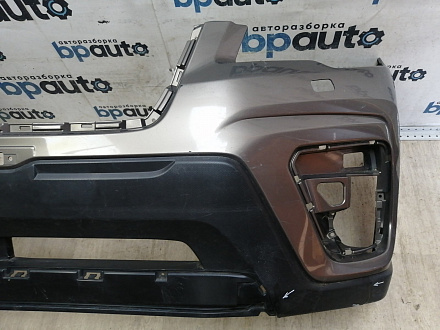 AA046376; Бампер передний; без паркт.; под омыват. (57704-SJ000) для Subaru Forester V (2018-2021)/БУ; Оригинал; Р1, Мелкий дефект; 