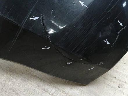 AA044865; Бампер передний; без паркт.; под омыват. (9684345077) для Peugeot 3008 I (2009-2013)/БУ; Оригинал; Р2, Удовлетворительное; 